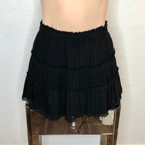 Theory Skirt black silk P xs